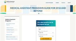 Desktop Screenshot of medicalassistantprogramsguide.net