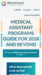 Mobile Screenshot of medicalassistantprogramsguide.net